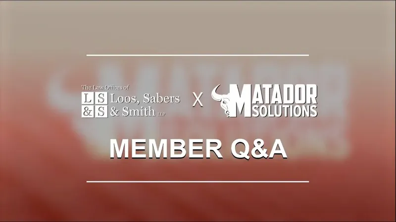 Video: Michael Loos, Esq., Loos, Sabers & Smith, LLP